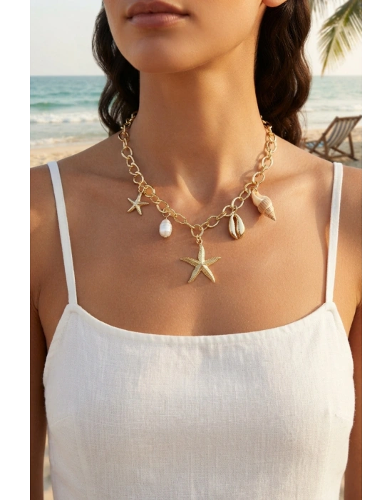 MuI MuI Maris Deniz Yıldızı Charm Kolye