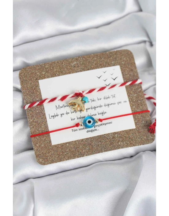 MuI MuI Marteniçka Bileklik 2li Nazar ve Kırlangıç Model