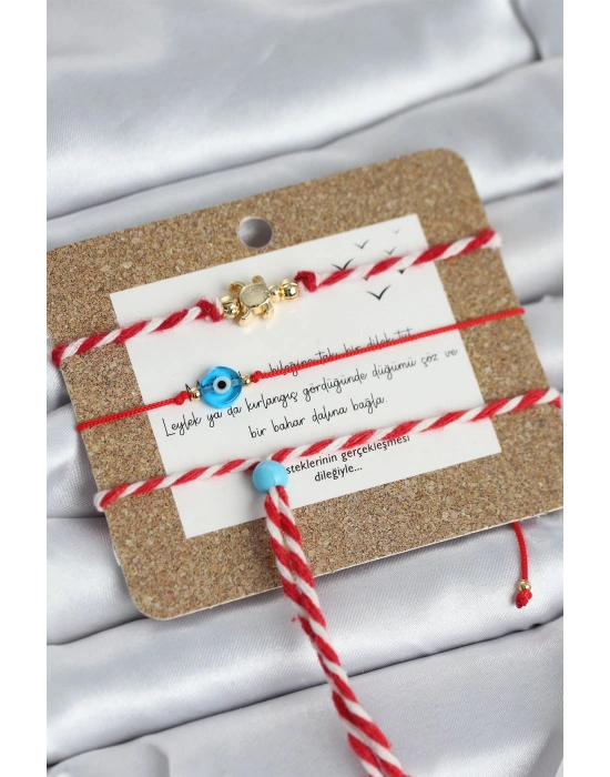 MuI MuI Marteniçka Bileklik 3lü Caretta Caretta ve Nazarlı Model