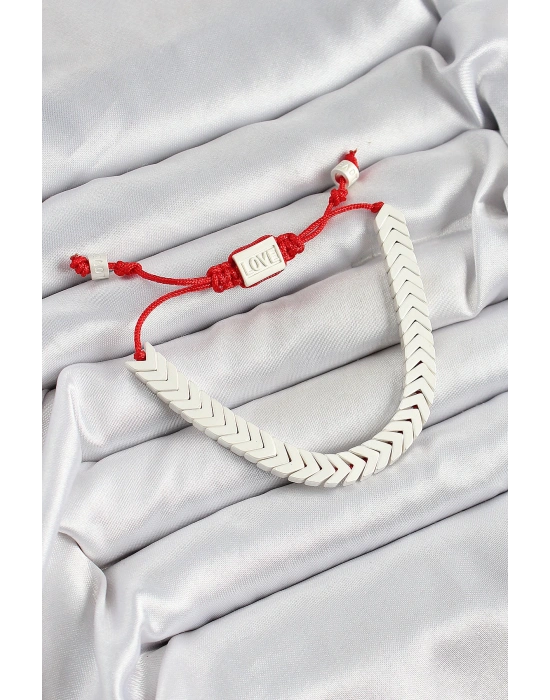 MuI MuI Pirinç Asansörlü Beyaz Juju Kadın Bileklik