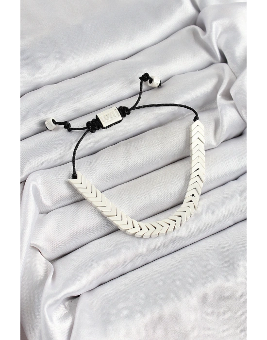 MuI MuI Pirinç Asansörlü Beyaz Juju Kadın Bileklik