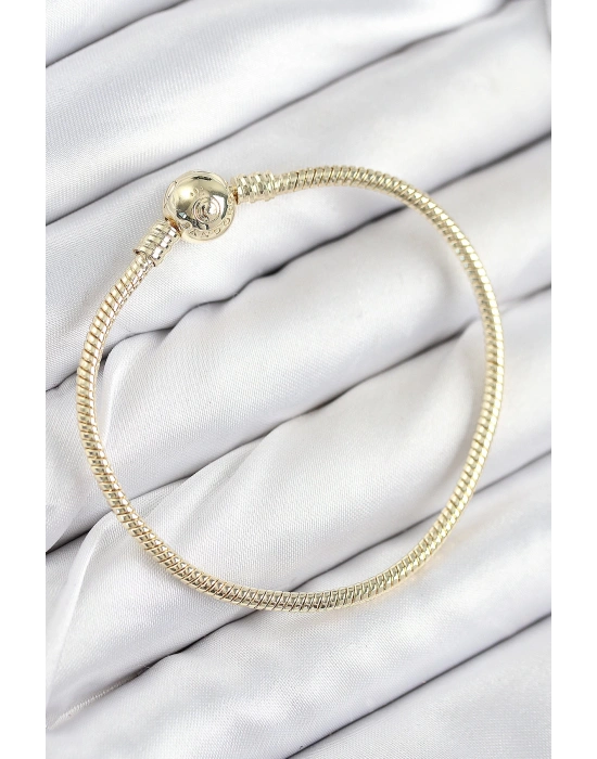 MuI MuI Pirinç Charm Topcuk Model Gold Renk Kadın Bileklik