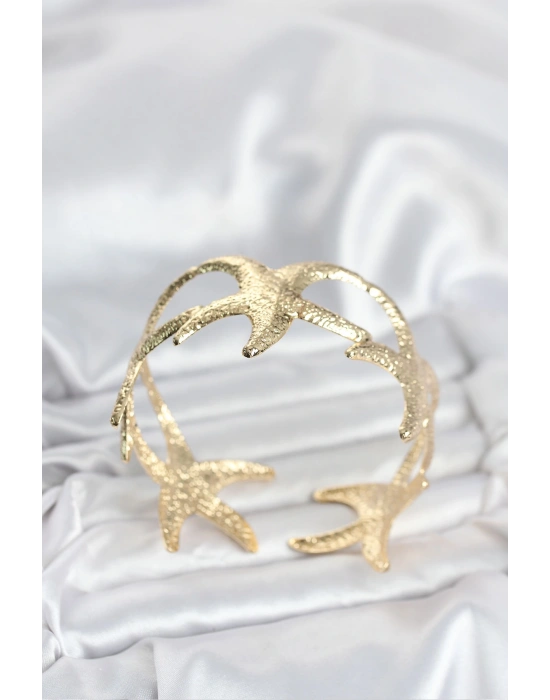 MuI MuI Pirinç Gold Renk Deniz Yıldızı Model Kadın Bileklik