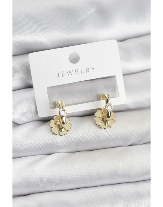 MuI MuI Pirinç Gold Renk Kadın Göçmen Küpe