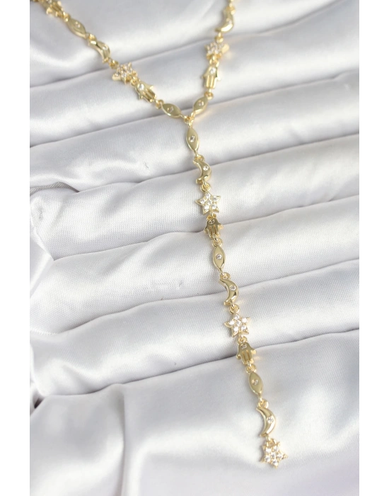 MuI MuI Pirinç Gold Renk Kadın Manifest Kolye