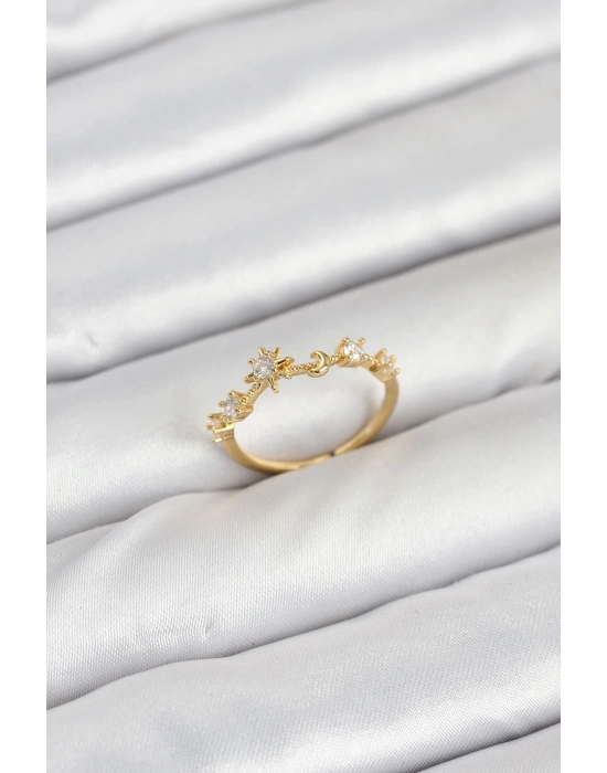 MuI MuI Pirinç Gold Renk Manifest Kadın Yüzük