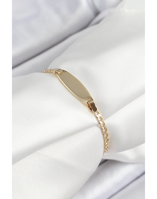 MuI MuI Pirinç Oval Model Gold Renk Xuping Bebek Künyesi