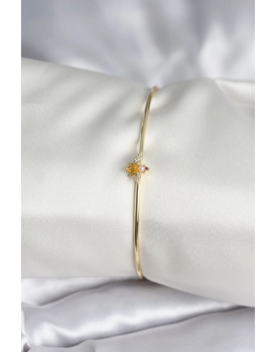 MuI MuI Sinek Figürlü Gold Renk Pirinç Kadın Bileklik