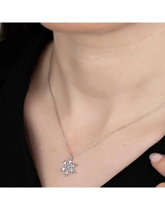 MuI MuI Swarovski Taşlı Gümüş Kartanesi Bayan Kolye