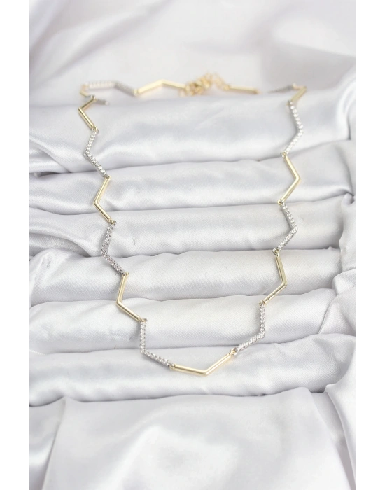 MuI MuI VIP Seri Zikzak Model Kadın Kolye