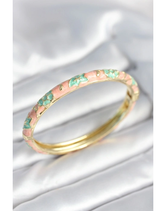 MuI MuI Yeşil Renk Detaylı Mineli Kelepçe