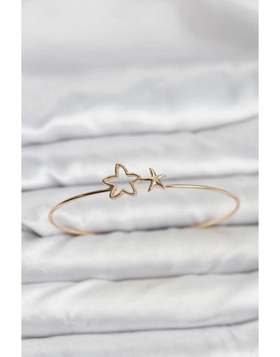 MuI MuI Yıldız Model Gold Renk Bileklik