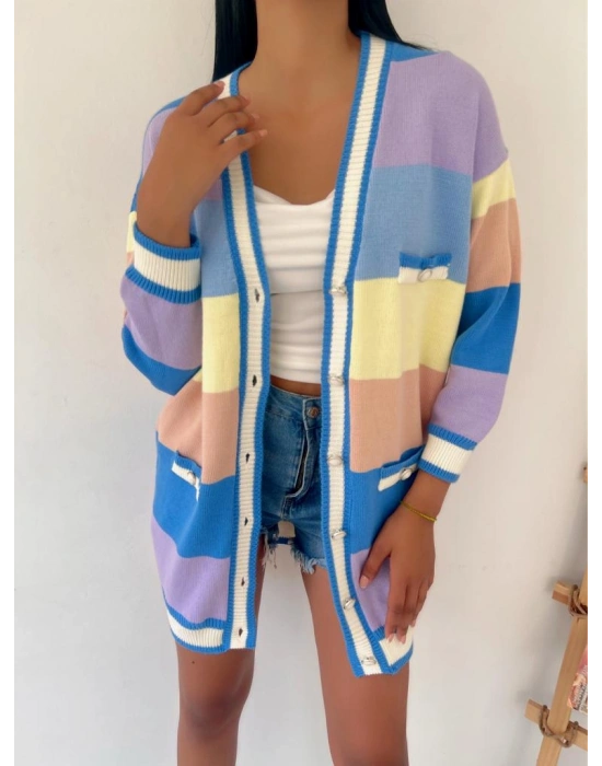 Renkli Hırka 837 - Mavi