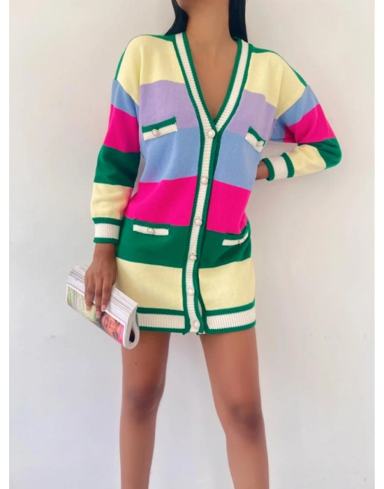 Renkli Hırka 837 - Yeşil