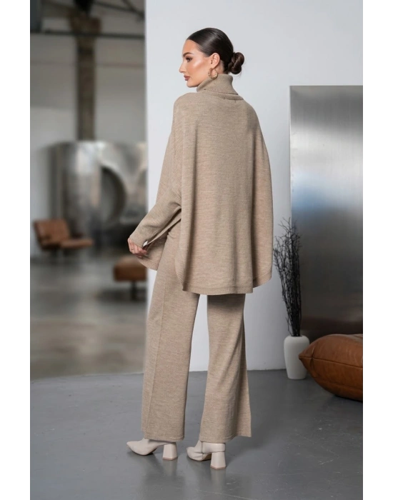 Soft&amp;Cozy Oversize Triko Takım - Vizon