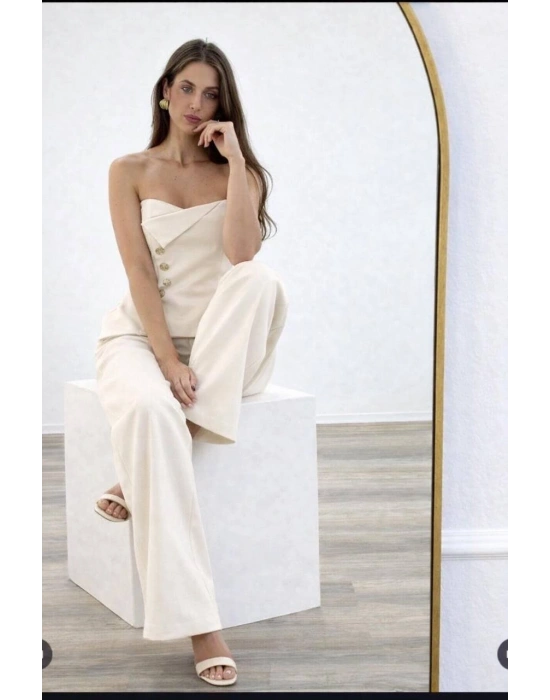 Straplez Takım - Beyaz