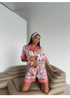 Saten Kısa Pijama Takımı VCN2310