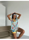 Saten Kısa Pijama Takımı VCN2310