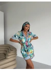 Saten Kısa Pijama Takımı VCN2310