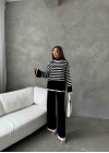 Balıkçı Yaka Triko Takım 1507 - Siyah