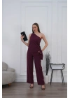 Modal Şallı Takım - Bordo