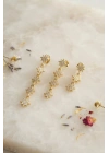 MuI MuI 3 lü Set Küpe Gold Renk Kutup Yıldızı Detaylı