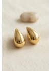 MuI MuI 316L Çelik Gold Renk Damla Model Küpe