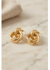 MuI MuI 316L Çelik Gold Renk Halka Model Küpe