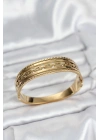 MuI MuI 316L Çelik Gold Renk Vintage Model Kadın Kelepçe Bileklik