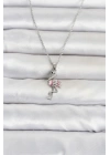 MuI MuI 316L Çelik Zincir Gümüş Renk Flamingo Model Kadın Kolye