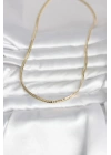 MuI MuI CM 14K Gold Renk Yassı Zincir Model 45 cm Kadın Kolye