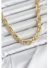 MuI MuI CM Kalın Burgu Model Gold Renk 60 cm Kadın Kolye