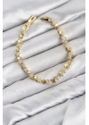 MuI MuI CM Yıldız Model Zirkon Taşlı VIP Seri Gold Renk Pirinç Kadın Bileklik