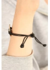 MuI MuI COOL (Havalı) Siyah Deri İpli Unisex Mood Bileklik