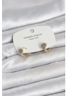MuI MuI Deniz Kabuğu Model Gold Pirinç Çocuk Küpe