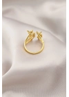 MuI MuI Gold Renk Metal Kelebek Model Kadın Yüzük