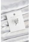 MuI MuI Gümüş Renk Pirinç Diken Model Kıkırdak Earcuff Küpe
