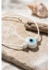 MuI MuI Handmade Bohem Beyaz Nazar Kolye