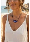 MuI MuI Handmade Bohem Mavi Nazar Kolye