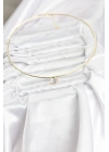 MuI MuI Pirinç Gold Renk Choker Model Zirkon Taşlı Kadın Kolye