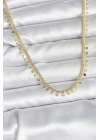 MuI MuI Pirinç Gold Renk Sıralı Yıldız Kadın Kolye