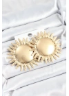 MuI MuI Pirinç Güneş Model Gold Renk Kadın Küpe