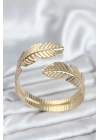 MuI MuI Yaprak Model Gold Renk Kadın Bileklik