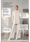 Soft&amp;Cozy Oversize Triko Takım - Kemik