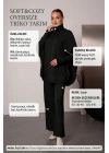 Soft&amp;Cozy Oversize Triko Takım - Siyah
