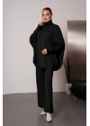 Soft&amp;Cozy Oversize Triko Takım - Siyah