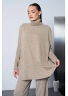 Soft&amp;Cozy Oversize Triko Takım - Vizon