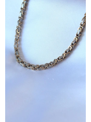 MuI MuI 316L Çelik Mix Renk Kral Zincir Model Erkek Kolye