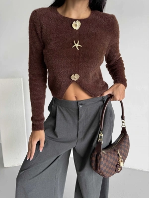 Deniz Yıldızı Yumoş Sakal Kazak 1568 - Kahverengi