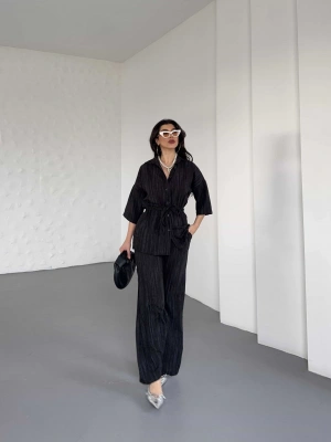 Gömlek Pantolon Takım 2516 - Siyah